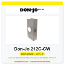 Don-Jo 212C-CW Wrap-Around Plate | 2-1/2" Door | 2-3/8" Backset | 4-1/4" x 9"