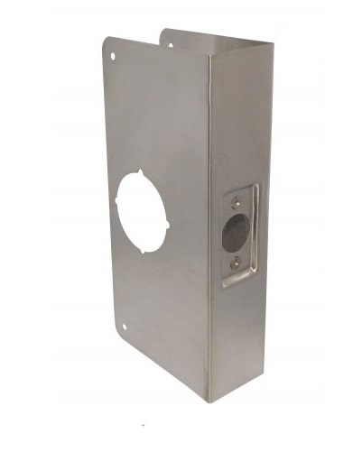 Don-Jo 214-CW Stainless Steel Wrap-Around Plate 4-1/4" x 9" | 2-1/4" Door