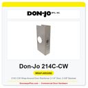 Don-Jo 214C-CW Wrap-Around Door Reinforcer | 2-1/4" Door, 2-3/8" Backset