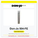 Don-Jo 504-FE Mortise Wrap-Around Door Reinforcer 12"