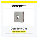 Don-Jo 5-CW Wrap-Around Plate | 4"x4-1/2" Deadbolt Reinforcer 1-3/8" Door