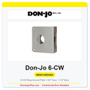 Don-Jo 6-CW Wrap-Around Plate | 1-3/4" Door, 1-1/2" Bore