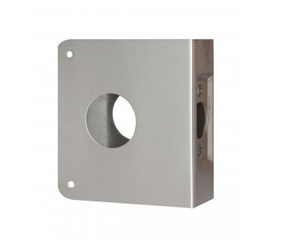 Don-Jo 7-CW Wrap-Around Plate | 1-3/8" Door Deadbolt Reinforcer, 2-3/4" Backset