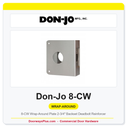 Don-Jo 8-CW Wrap-Around Plate | 2-3/4" Backset Deadbolt Reinforcer
