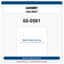 Sargent 68-0561 Black Plastic End Cap | 80 Series Exit Device