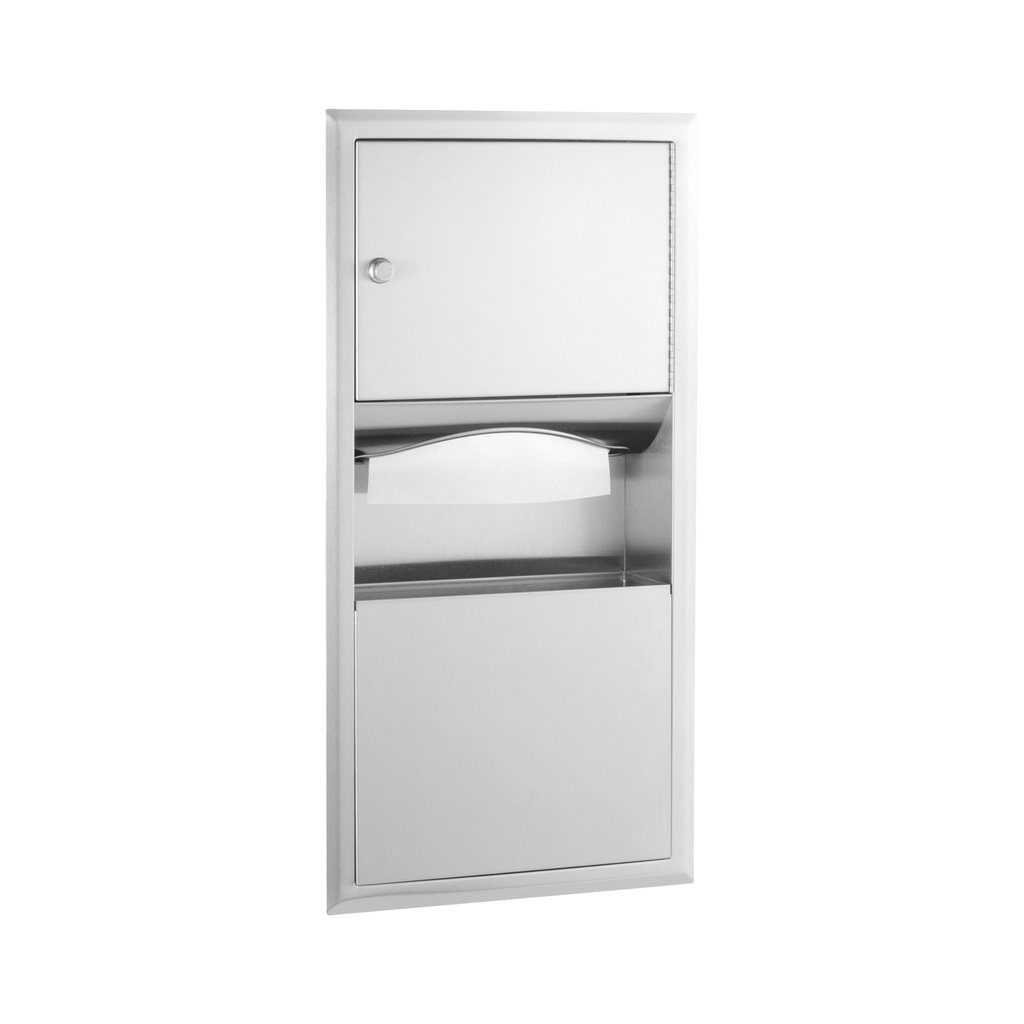 Bobrick B-369 Recessed Paper Towel Dispenser & Waste Receptacle – ClassicSeries