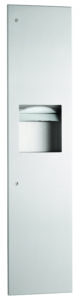 Bobrick B-38034 Paper Towel Disp., Waste Recep., 3-3/4" Wall Depth