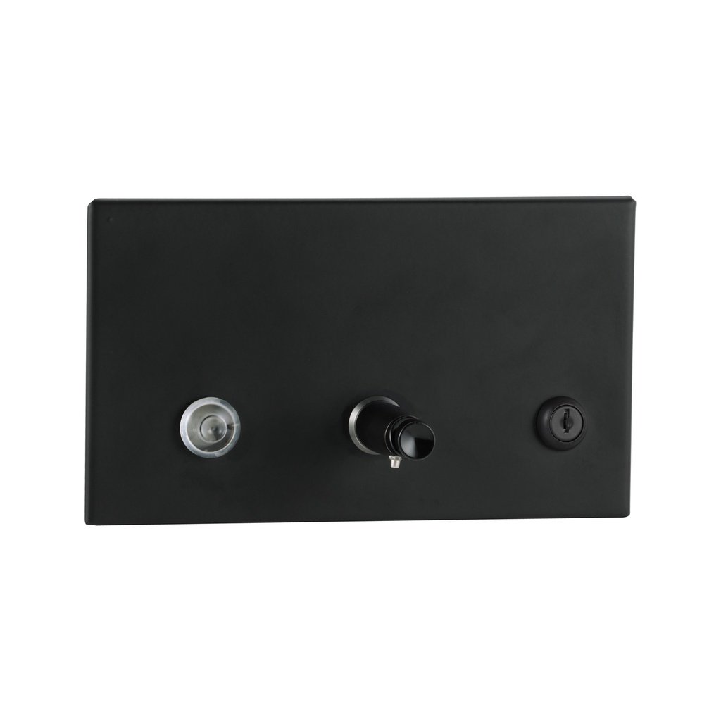 Bobrick B-306.MBLK Recessed Soap Dispenser, 45-fl. Oz, Matte Black