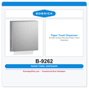 Bobrick B-9262 Surface-Mounted Paper Towel Dispenser