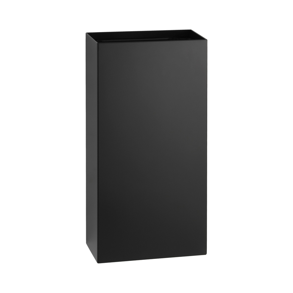 Bobrick B-9279.MBLK Surface-Mounted Waste Receptacle, Matte Black