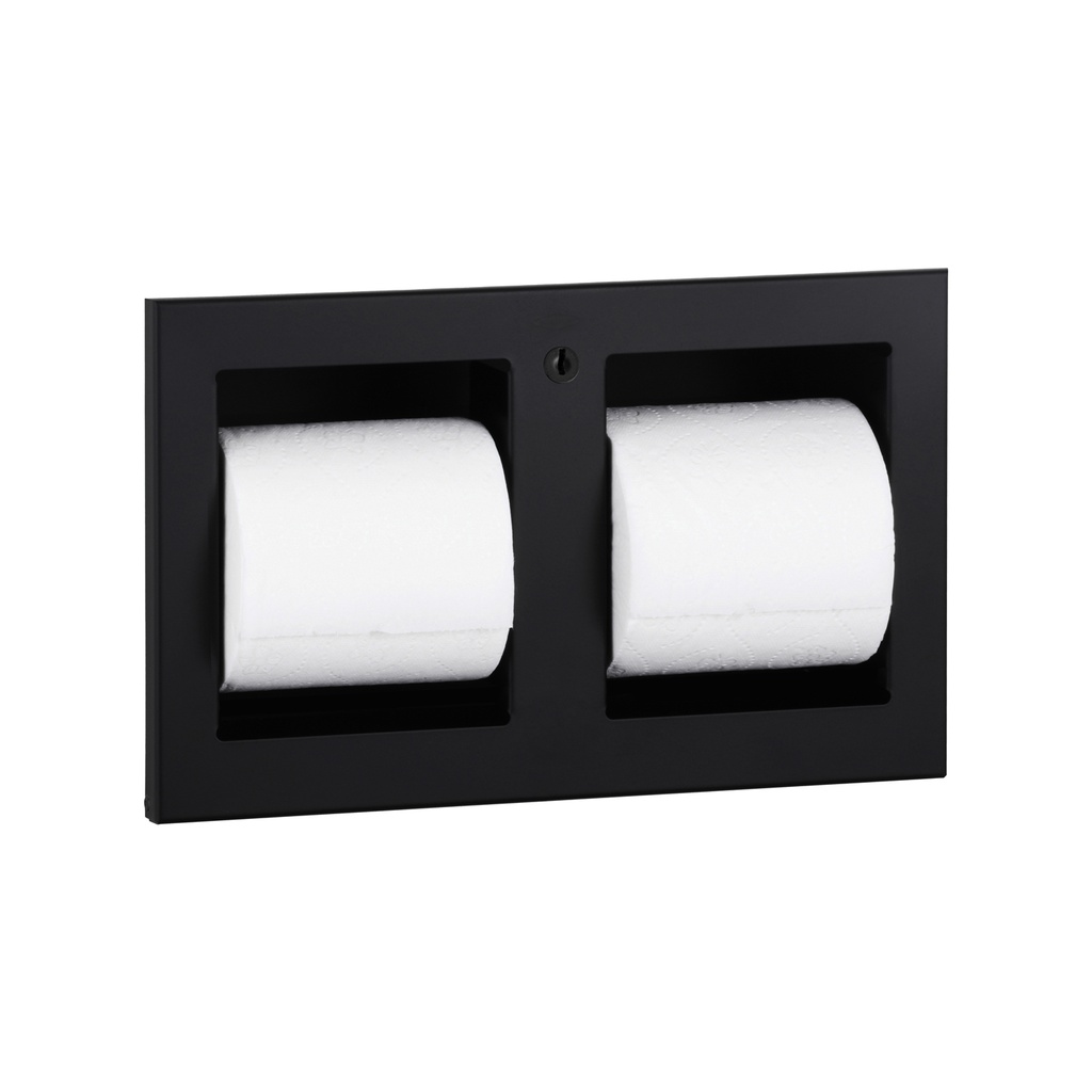 Bobrick B-35883.MBLK Recessed Multi-Roll Toilet Tissue Dispenser – TrimLineSeries, Matte Black