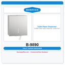 Bobrick B-9890 Toilet Tissue Dispenser, Jumbo Roll