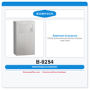 Bobrick B-9254 Surface-Mounted Sanitary Disposal, Satin Finish