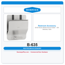 Bobrick B-635 Klutch Mobile Device Holder – 304 Stainless, Satin