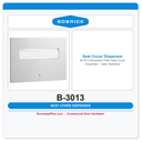 Bobrick B-3013 Recessed Toilet Seat Cover Dispenser – Satin Stainless
