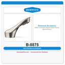 Bobrick B-8875 Automatic Designer Series Faucet, Brushed Nickel