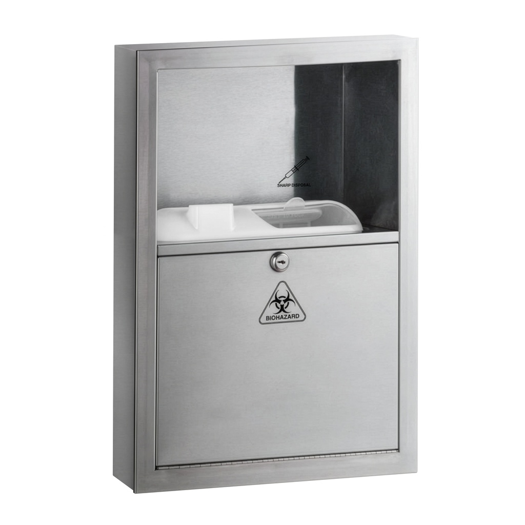 Bobrick B-350169 Sharps Disposal, Surface-Mounted (Not available in Canada)
