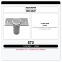Rockwood 570 Dust Proof Strike for Flush Bolts | US26D & US10B | ANSI L04021