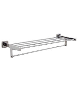Bobrick B-676x24 Towel Shelf with Bar – 24" Length, Surface-Mounted