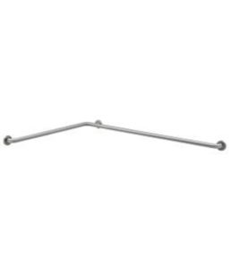 Bobrick B-5897.99 2-Wall, Toilet Compt. Grab Bar, 42" x 54", Peened Grip