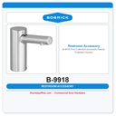 Bobrick B-9918 Fino Collection Automatic Faucet, Polished Chrome