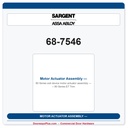 Sargent 68-7546 Motor Actuator Assembly — 80 Series ET Trim