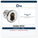 PDQ I5306 SFIC Mortise Cylinder Housing 1-1/4" US26D Less Core