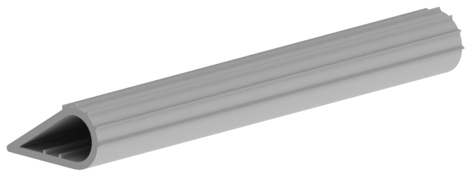 Hager 726S Silicone Weatherstrip & Smoke Seal – Charcoal