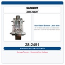 Sargent 28-2491 Non-Rated Bottom Latch with Cover for 3727 SVR Exit Device