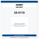 Sargent 28-0119 Latch Cover for 3727 SVR Exit Device — EN Finish