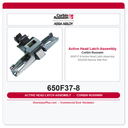 Corbin Russwin 650F37-8 Active Head Latch Assembly – ED4200 Narrow Stile Rim