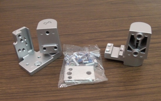 International Door Closer OP-7001-AL-LH Kawneer Pivot Set, Left Hand, Aluminum
