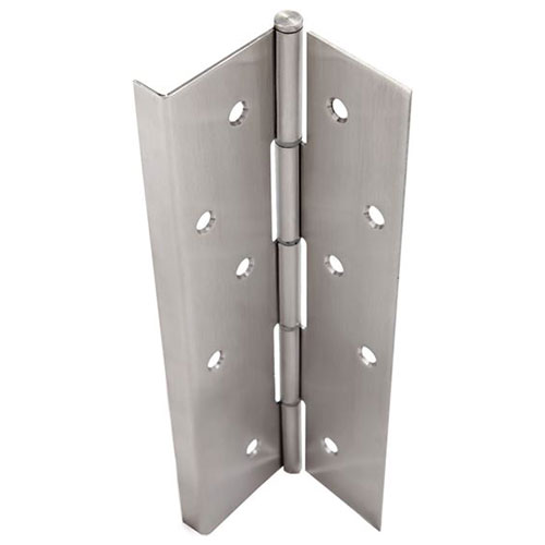 ABH A515 83-1/8" Swing Clear Pin & Barrel Continuous Hinge | US32D Satin Stainless Steel