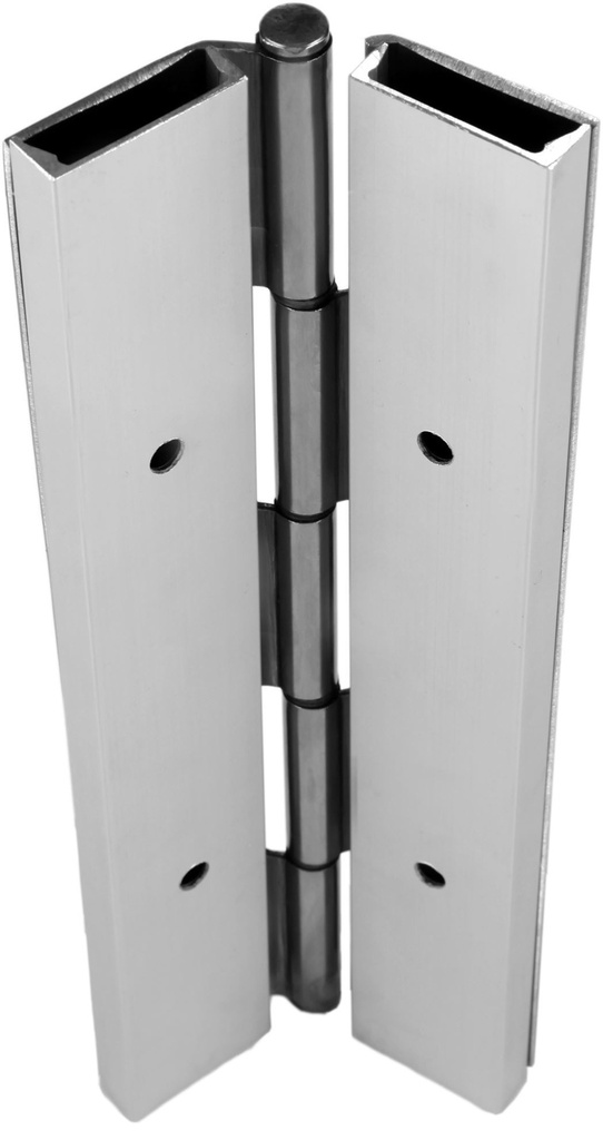 ABH A502 Full Surface Continuous Hinge 83-1/8" US32D Satin Stainless Steel | 600 lb 3-Hr Fire Rated