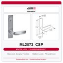 Corbin Russwin ML2073 CSP Classroom Security Mortise Lockset | Grade 1 Commercial