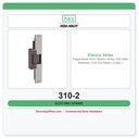 Folger Adam 310-2 Electric Strike | 630 Satin Stainless | 3-Hr Fire Rated | Grade 1