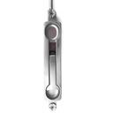 International Door Closers FB-1204 Manual Flush Bolt – 1/4" Offset, 7/8" Backset, Aluminum Storefront