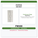 Markar FM300 Edge Mount Continuous Hinge | 304 SS | US32D Satin Stainless | Grade 1 Fire Rated