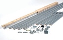 NGP SLAL-250-PDKIT Aluminum Pocket Door Frame Kit 3/0 x 7/0 | 250 lb Grade 1 | National Guard