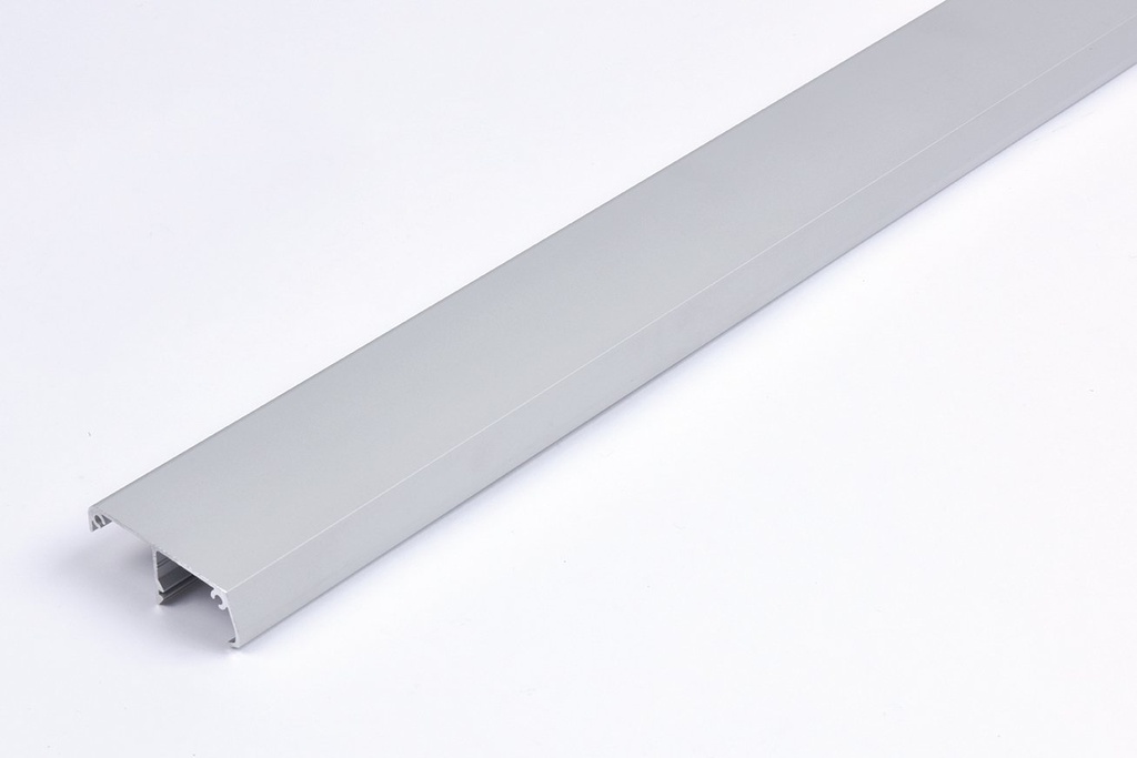 NGP SL-SQ20 Snap-On Square Fascia for By-Pass and Pocket Track | Clear Anodized | National Guard
