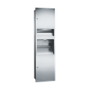 ASI 10-64672-1 Simplicity™ - 3-in-1 High-Speed Hand Dryer, Paper Towel Disp & Waste Receptacle - (110-120V) - Multi, C-Fold - 6.8 gal - Recessed