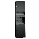 ASI 10-64672-41PC Simplicity™ in Matte Black - Cabinet Only for 3-in-1 Unit - Multi, C-Fold - 6.8 gal. - Powder Coated - Waste - Recessed - NEW