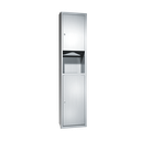 ASI 10-0467-2 Traditional™ - Paper Towel Disp. & Waste Receptacle - Multi, C-Fold - 7 gal. Semi-Recessed