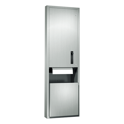 ASI 10-046921-6 Traditional™ - Paper Towel Dispenser & Waste Receptacle - Roll - 13.3 gal. - Semi-Recessed
