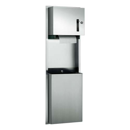 ASI 10-046924 Traditional™ - Paper Towel Dispenser & Waste Receptacle - Roll - 12 gal. - Recessed