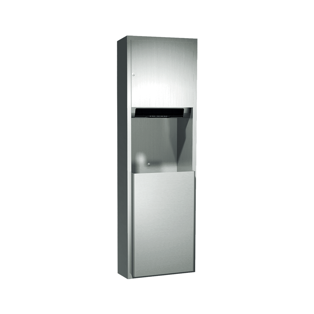 ASI 10-04692A-9 Traditional™ - Auto Paper Towel Disp. & Waste Receptacle - Roll (110- 240V) - 17 gal. Surface Mounted