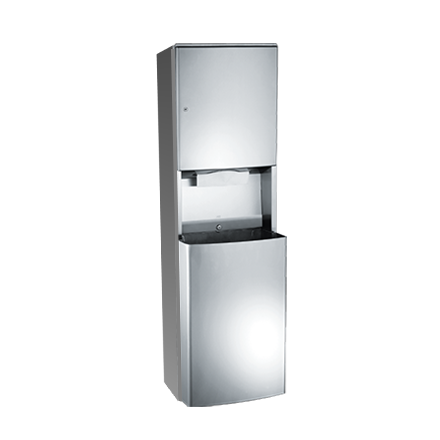 ASI 10-20469-9 Roval™ - Paper Towel Dispenser / Removable 14.8 gal. Waste Receptacle - Multi, C-Fold - Surface Mounted