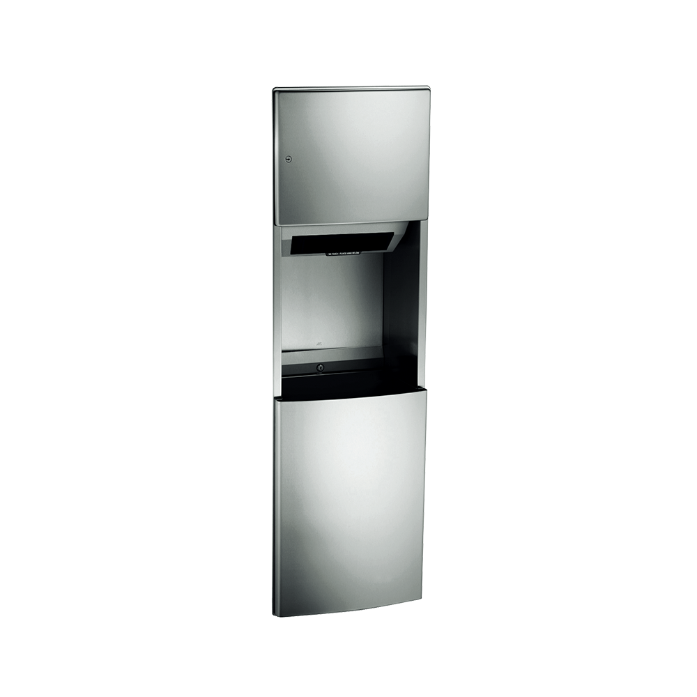 ASI 10-204692AC Roval™ - Auto Roll Paper Towel Dispenser / 17.8 gal. Removable Waste Receptacle - 110-240V - Recessed