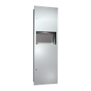 ASI 10-6462 Simplicity™ - Paper Towel Dispenser & Waste Receptacle - Multi, C-Fold - 9 gal. - Recessed