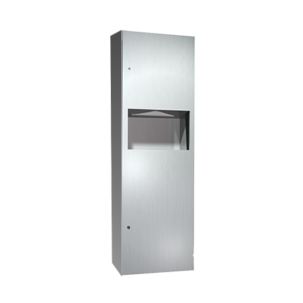 ASI 10-6462-9 Simplicity™ - Paper Towel Disp. & Waste Receptacle - Multi, C-Fold - 9 gal. - Surface Mounted